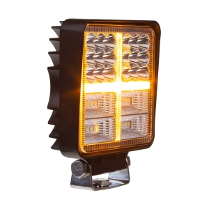 Oranžovo-bílé LED pracovní světlo 38x3W, ECE R10