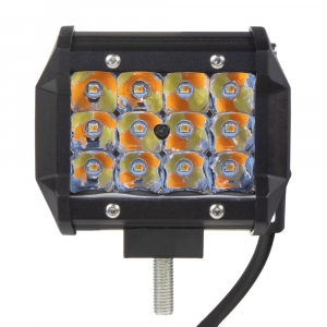 LED pracovné svetlo - biele / oražové 36W LED / 10-30V (95x79x65mm)