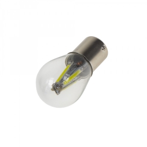 LED autožiarovka BA15s / 12-24V - biela 4x COB LED (2ks)