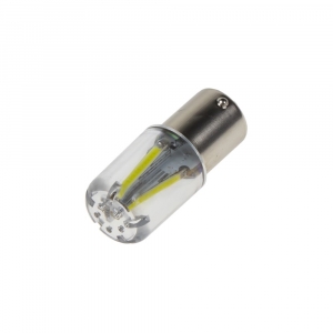 LED autožiarovka BA15s / 12-24V - biela 4x filament COB LED (2ks)