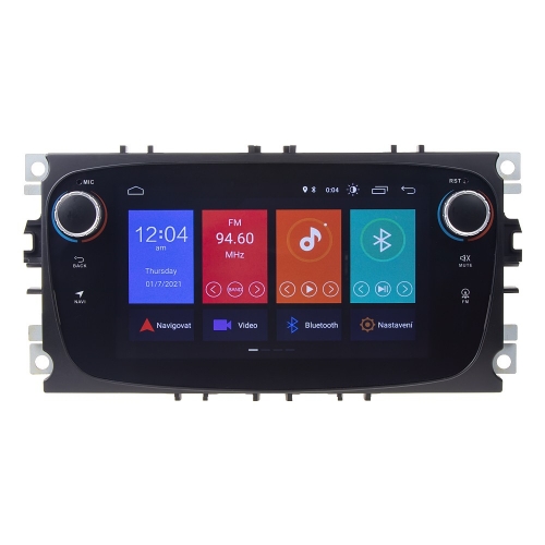 Autorádio pre Ford 2008-2012 s 7" LCD, Android 10.0, WI-FI, GPS, Mirror link, Bluetooth, 2x USB