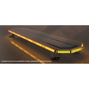 Svietivosť 610mm oranžovej LED rampy 36+72LED rampy ECER65