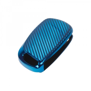 Modrý karbónový obal kľúča Peugeot / Citroen