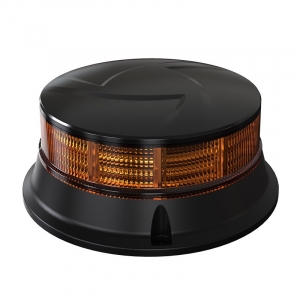 LED maják 12V / 24V - oranžový / 30x0,7W LED / ECE R65 R10 / pevná montáž (ø108x47mm)