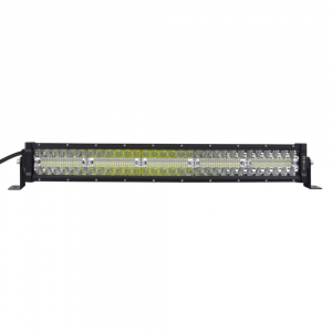 LED svetelná rampa - prehnutá 150x3W LED / 10-30V / ECE R10 (555x76x55mm)