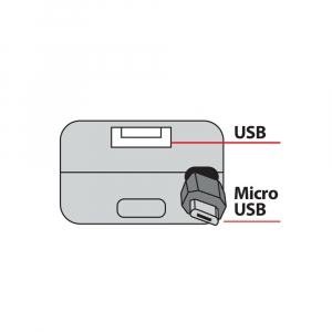 USB a USB Micro port 12/24V nabíjačky