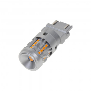 LED autožiarovka T20 (3157) / 12-24V - oranžová 26xSMD LED CANBUS (2ks)