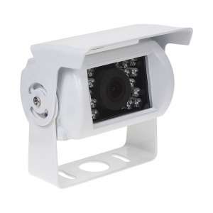 CVBS kamera 12V / 24V - PAL / NTSC s LED prisvietením biela (72x42x63mm)