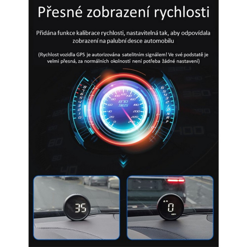 Podsvícení palubního displeje s GPS měřičem rychlosti