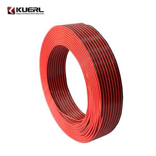 Kábel 2x0,75 mm, čiernočervený, 100 m bal