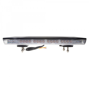Mini LED rampa - oranžová / 96x LED / 10-30V / ECE R65 / pevná montáž (381x220x50mm)