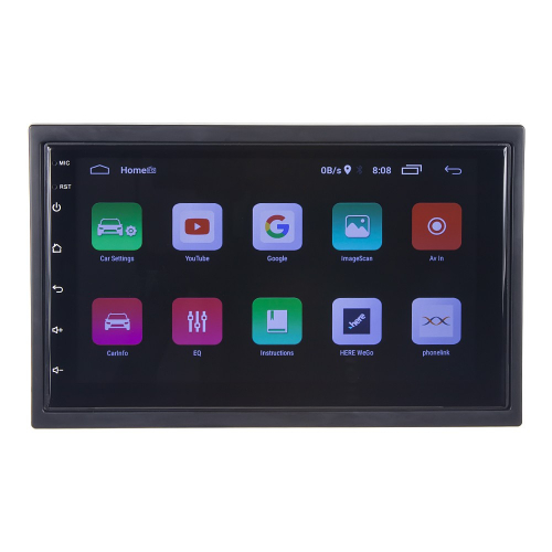 Nastavenia 2DIN autorádia s 7" LCD, Android 10, WI-FI, GPS, Mirror link, Bluetooth, 2x USB