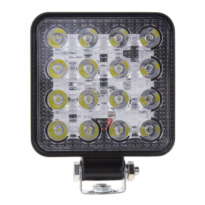 LED pracovné svetlo - 16x3W LED / 10-30V / ECE R10 (110x110x25mm)
