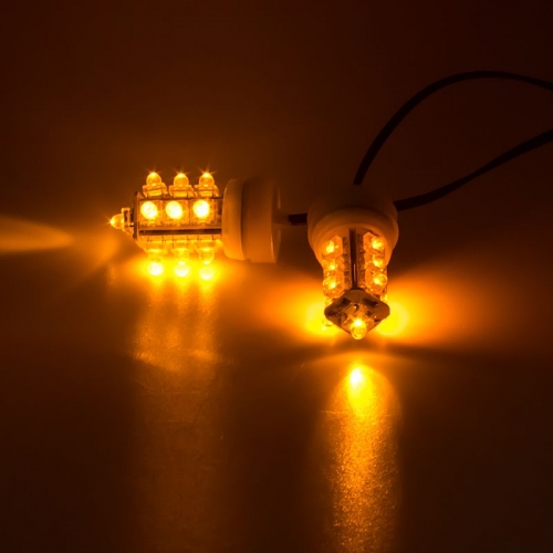 13x LED oranžové stroboskopy 12V