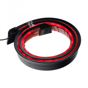 LED pásek na spoiler 12V - červený/černý (120cm)