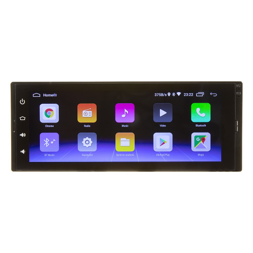 Menu 1DIN autorádia s 6,8" LCD, Android 10, WI-FI, GPS, Mirror link, Bluetooth, 2x USB