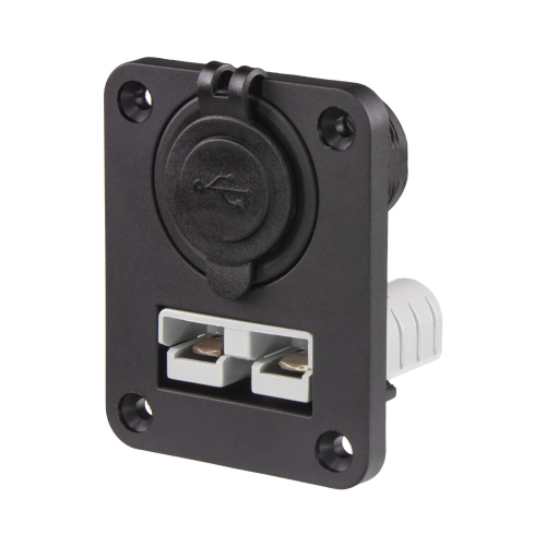 Konektory 50A 2xUSB/Anderson zásuvky do panelu