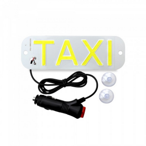 LED banner - s nápisem TAXI / Žlutý (58x180mm)