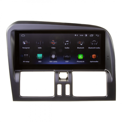Menu multimediálneho autorádia Volvo XC60 2009-10 s 8,8" LCD, Android 11.0, WI-FI, GPS, Carplay, Bluetooth,2x USB