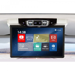 Stropní monitor 15,6" - šedý s OS. Android / HDMI / USB / WIFI pro Mercedes-Benz V260