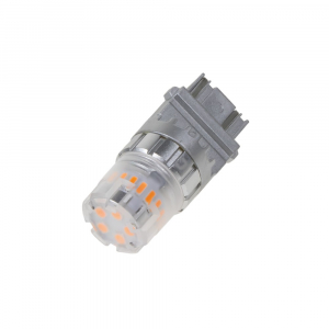 LED autožiarovka T20 (3157) / 12V - oranžová 18x SMD LED 4014 + 5x SMD LED 3030 / dvojvláknová (2ks)