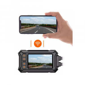 Použitie motocyklovej DUAL FULL HD kamery s 3" LCD, IP67, GPS