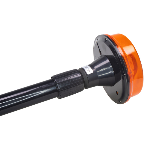 Oranžový 6W motocyklový LED maják s teleskopickou tyčou