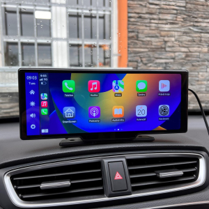 Ovládanie 12/24V 10,26" LCD monitora s Apple CarPlay, Android auto, Bluetooth, DUAL DVR,Handsfree