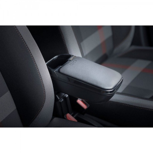Čierna opierka na ruku RATI2 Ford Fiesta 2017- USB+AUX bez púzdra