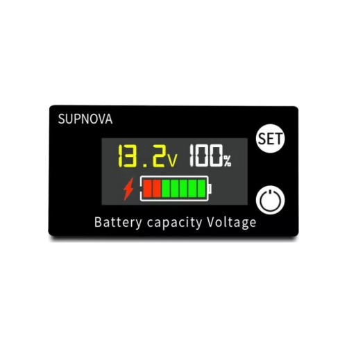 LCD displej indikátoru kapacity baterie 8-100V