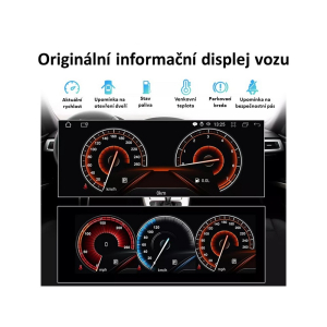 Ovládanie monitora pre BMW E60, 61, 62, 63/E90, 91 s 8,8" LCD, Android 11.0, WI-FI, GPS, Carplay