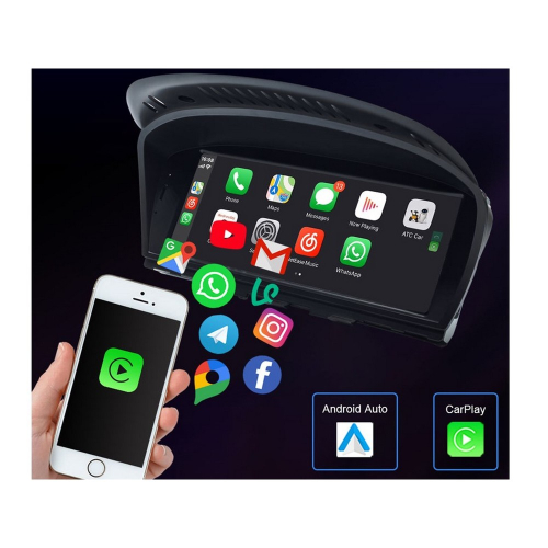 Montáž monitora pre BMW E60, 61, 62, 63/E90, 91 CIC s 8,8" LCD, Android 11.0, WI-FI, GPS, Carplay