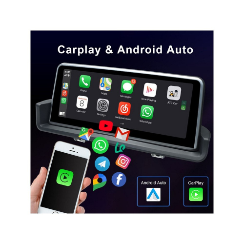 Ovládanie multimediálneho monitora pre BMW E90 s 10,25 "LCD, Android 11.0, WI-FI, GPS, Carplay, Bluetooth, USB