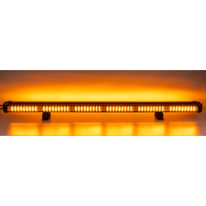 LED svetelná alej 12V / 24V - oranžová 108x1W LED obojstranná / vodeodolná IP67 / ECE R10, R65 (916mm)