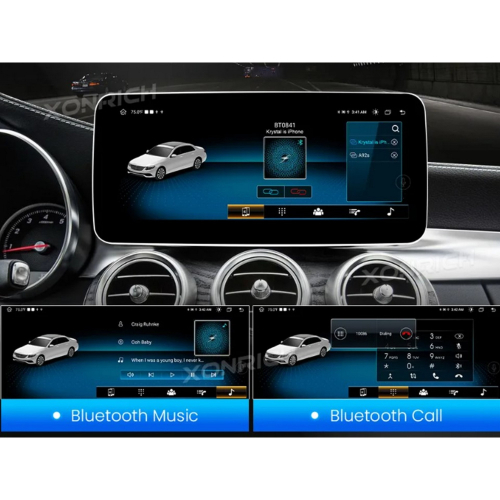 Montáž multimediálního monitoru pro Mercedes s 10,25" LCD, Android 11.0, WI-FI, GPS, Carplay, Bluetooth, USB