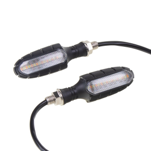 LED dynamické smerovky - s DRL svetlami univerzálne pre motocykle (83x30x30mm)