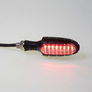 Brzdové svetlo LED dynamických moto smeroviek s pozičným svetlom