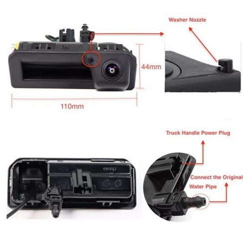 Rozmery cúvacej kamery AUDI Q3 Sportback a ŠKODA Superb Combi III. 