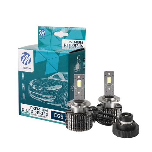 Bílé autožárovky LED SET D2S Plug&Play M-TECH