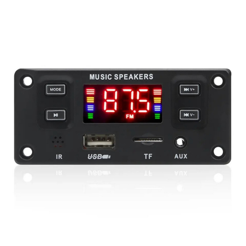 LCD displej Bluetooth/MP3/FM prehrávača do panelu so zosilňovačom