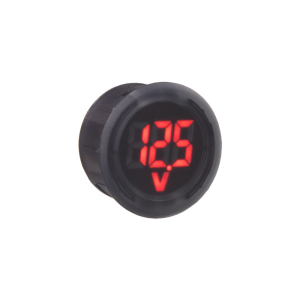 Digitálny palubný voltmeter - červený 5-100V