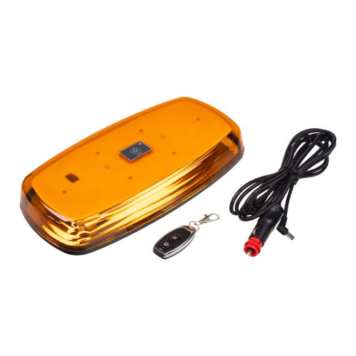 Ovládanie AKU oranžovej 84xLED rampy ECE R65,R10 s Bluetooth a diaľkovým ovládačom