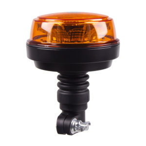 LED maják oranžový 12/24V - 12x1W / ECE R65 s uchytením na tyč (ø 119x152mm)