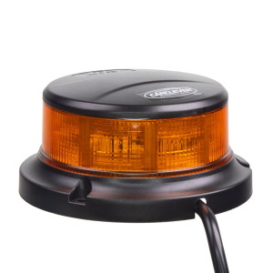 LED maják oranžový 12V / 24V - 64x0,5W LED / ECE R65 R10 / s pevným uchytením (ø111x54mm)