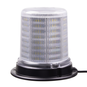 LED maják - biely / 128x1,5W LED / 10-30V / ECE R10 / pevná montáž (ø154x149mm)