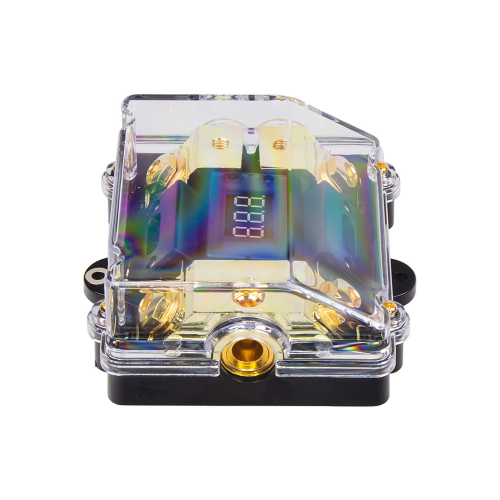 Polykarbonátové pozlátené dvojité AFS poistkové púzdro s displejom