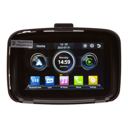 Ovládání 5" monitoru s Apple CarPlay, Android auto, Bluetooth, mini USB, micro SD