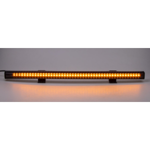 Gumové výstražné LED svetlo 12V / 24V - 48x LED oranžové (440x25x22mm)