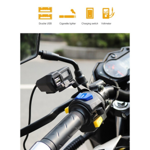 Použitie dvojitej USB nabíjačky 12/24V s voltmetrom pre motocykel