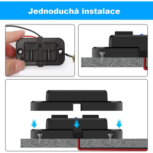 Parametry 12/24V dvojité USB QC3.0 nabíječky